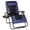 Blue, variant on HomePerch Oversized Zero Gravity Chair, 30" Wide Padded Foldable Patio Recliner with Cup Holder & Headrest, Heavy Duty Anti Gravity Lounge Chair Supports Up to 400 LBS  Red