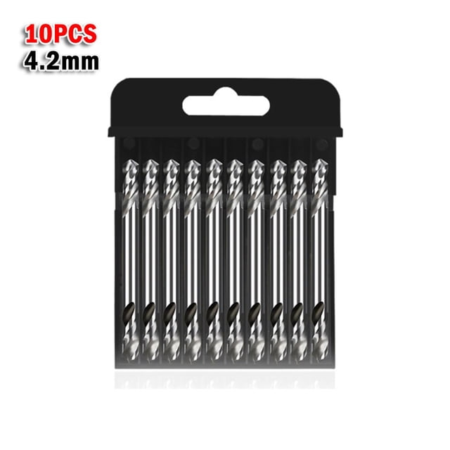 10pcs 3.2mm 4.2mm 5.2mm HSS6542 Forets à Double Extrémité Forets en Spirale