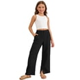 thumbnail image 2 of SOFTCCLO Wide Leg Jeans for Girls Loose Denim Long Pants for Summer Casual Girls Baggy Denim Pants Size 4-5Y, 2 of 8