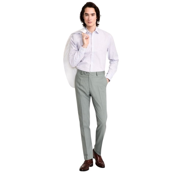 Tommy Hilfiger Mens Modern fit Dress Pants 32 / 30 Sage Green Solid Stretch