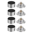 thumbnail image 1 of KALLORY 4Ud Almohadillas Aislantes De Vibración Para Equipos De Audio Con Fijación Precisa Plata, 1 of 8