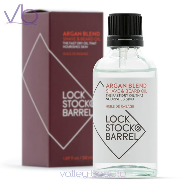 Lock Stock & Barrel Argan Blend Beard and Shave Oil (Pack of 2)
