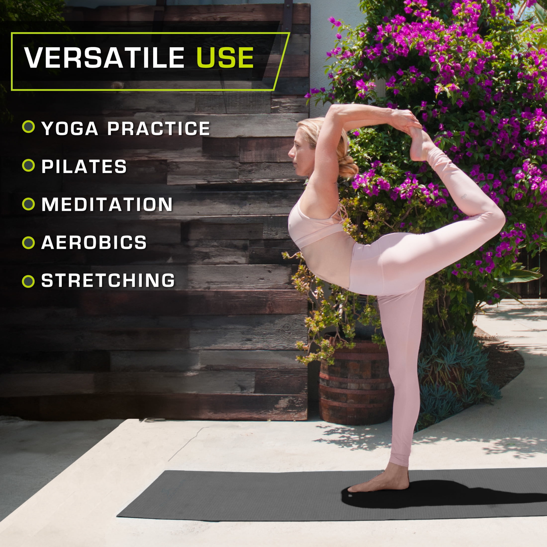 ProsourceFit Original Yoga Mat 1/4" Thick for Comfort & Stability