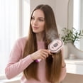 thumbnail image 4 of Electric Spray Air Cushion Massage Comb, Spray & Massage Hair Brush with water spray,3-in-1 Electric Mist Spray Hair Brush,Self-Cleaning Anti-Tangle,Anti-Static for Frizzy Hair 1set. pink, 4 of 5