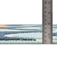 thumbnail image 5 of Unique Loom Belize Outdoor Collection Area Rug - Dangriga (6' x 9' Rectangle Blue/Orange), 5 of 7