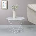 thumbnail image 4 of ACME Epidia Round Accent Table in White, 4 of 6