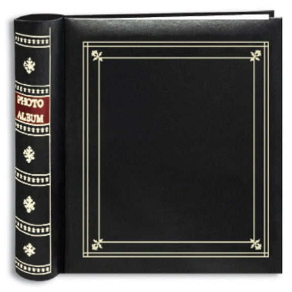 Pioneer 2-Up Bi-Directional Memo Pocket Photo Album 4"X6"-Black