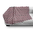 thumbnail image 2 of Geometric Soft Flannel Fleece Throw Blanket, Retro Abstract Repetitive Simple Triangles Illustraiton, Cozy Plush for Indoor and Outdoor Use, 50" x 70", Dark Coral Charcoal Grey, by Ambesonne, 2 of 5