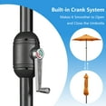 thumbnail image 5 of Abble 7.5ft Patio Umbrella with Crank Handle Outdoor Market Umbrella with 6 Sturdy Umbrella Ribs Waterproof for Garden Deck Backyard Pool, Orange, 5 of 7