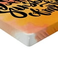 thumbnail image 2 of Ambesonne Vintage Fitted Sheet, Love Romance Valentine, Twin XL Size, Orange and Yellow, 2 of 3