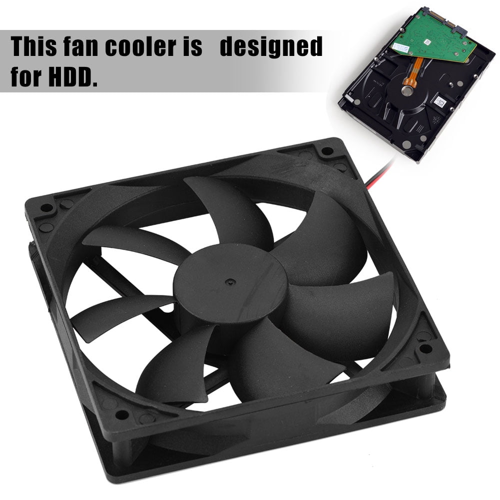 Silent 12CM Black for PC Computer CPU Heat Sink Fan Low Power Consumption Portable CPU Cooler