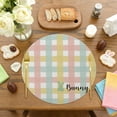 thumbnail image 1 of Uuiauoio Round Easter Placemats Set of 1, Easter Egg Bunny Rabbit Place Mats Flower Seasonal Spring Table Decor for Home Party Kitchen Dining Tableware Decorations, 1 of 6