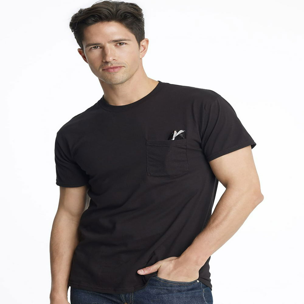 Hanes - Hanes Men's Perfect Fit Pocket T-Shirt, Style 2176 - Walmart ...