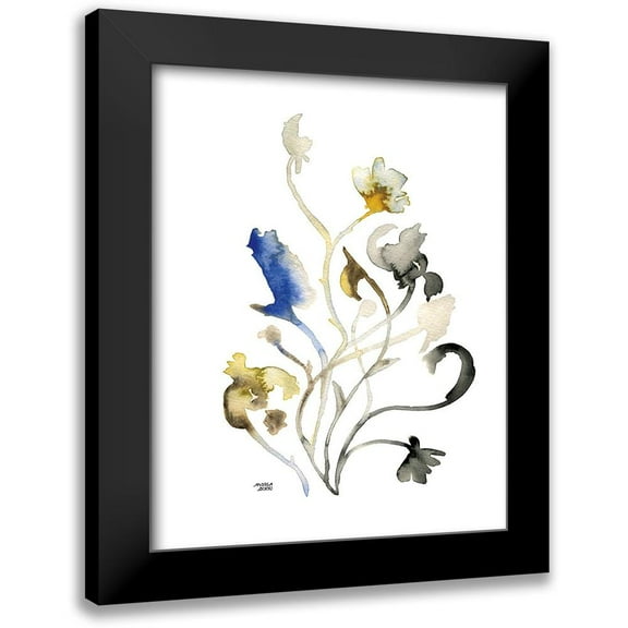 Bijou, Andrea 12x14 Black Modern Framed Museum Art Print Titled - Watercolor Botanical II