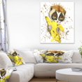 thumbnail image 1 of Design Art Lemur Eating Banana Graphics Art Canvas Print, 1 of 3