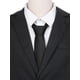 thumbnail image 4 of CORBATA CHIC para Hombres, Color Sólido, Corbatas Texturizadas Clásicas para Bodas Formales, Talla Única, Negra, 4 of 4