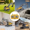 thumbnail image 4 of Remote Control Excavator, Remote Control Construction Toys Vehicle with Metal Bed and Light/Music, Birthday Gifts for Boys Girls Age 3+ Year Old, 4 of 6