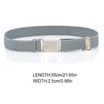 thumbnail image 2 of pitrice Waist Belt Magnetic Buckle Kids Elastic Stretch Clothes Accessories Multicolor Lightweight Waist Webbing Straps for Boys Girls magnetic, gray, 2 of 5