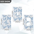 thumbnail image 7 of Yayeee Blank Wall Plate Cover 1-Gang 4.5"x2.7" Home Unused Decorative Outlet, Blue Butterfly, 7 of 7