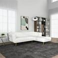 thumbnail image 7 of Allen Chesterfield Cream French Boucle Fabric Right-Facing Sectional Couch, 7 of 7