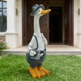 thumbnail image 4 of Gumesh Resin Garden Statue, Goose Figurine for Outdoor Courtyard & Yard Decor - Weather-Resistant Home Decoration, 4 of 5