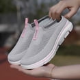 thumbnail image 6 of Xijirk Sandals Women Soft Knit Mesh Casual Backless Mules, Textured Tread Flat Sole Daily and Beach Wear,10, 6 of 7