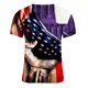 thumbnail image 4 of Camisetas Casuales Impresas de Manga Corta en el Patrón de Rayas, Camisetas Ligeras de Algodón a Rayas para Hombres, 4 of 5