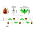 thumbnail image 3 of Halloween Decor 8 Modes Halloween Lights with Timer 9 Feet 20 LED Pumpkin Bat Ghost Fairy Lights, 3 of 4