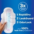 thumbnail image 4 of Always Ultra Thin Pads Duo Pack, Size 2 Long Super and 4 Overnight, 44 CT, 4 of 11