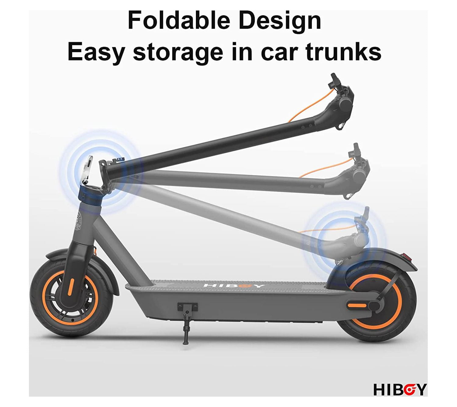 Hiboy S2 MAX Electric Scooter, Upgraded 500 W Motor, 10 In. Air-filled Tires, up to 40.4 Miles Range and 19 Mph Speed, Portable Commuting for Adults with Double Braking System and App