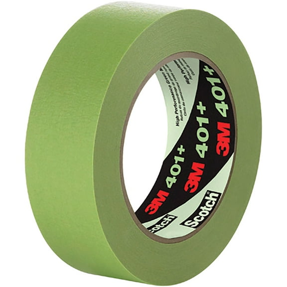 3m Masking Tape,1 3/8" W,60 yd L,Green,PK16 401 
