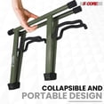 thumbnail image 3 of 5Core Double Guitar Stand Floor Adjustable A Frame Folding Acoustic Electric Guitars Holder Stands, 3 of 10