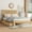 White Oak Rubber Wood Full, variant on LHSHID Full Size Bed with Rattan Headboard,Two Storage Drawers,Rubber Wood Bed with Enhanced Support Slats and Feet,White Oak