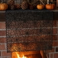 thumbnail image 6 of OutmaxHome Halloween Spider Web Pattern Table Runner, 11.8x70.9 Inch Holiday Theme Decorative Table Runner, for Holiday Party, Dining Table, Kitchen, Farmhouse, 6 of 7