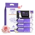 thumbnail image 1 of Toallitas para mascotas HICC PET de origen vegetal, 400 unidades, aroma a rosa, 1 of 9
