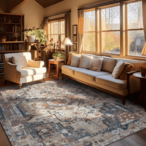 MERILKMC Modern Area Rugs, 6'x9', Machine Washable, Non-Slip