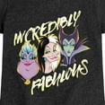 thumbnail image 3 of Disney Villains - Incredibly Fabulous - Toddler & Youth Girls Short Sleeve Graphic T-Shirt, 3 of 5