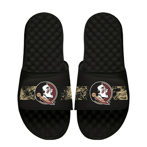 Men's ISlide Black Florida State Seminoles Distressed Slide Sandals