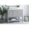 thumbnail image 2 of 42 inch Single Bathroom Vanity in Gray with Backsplash, 2 of 8