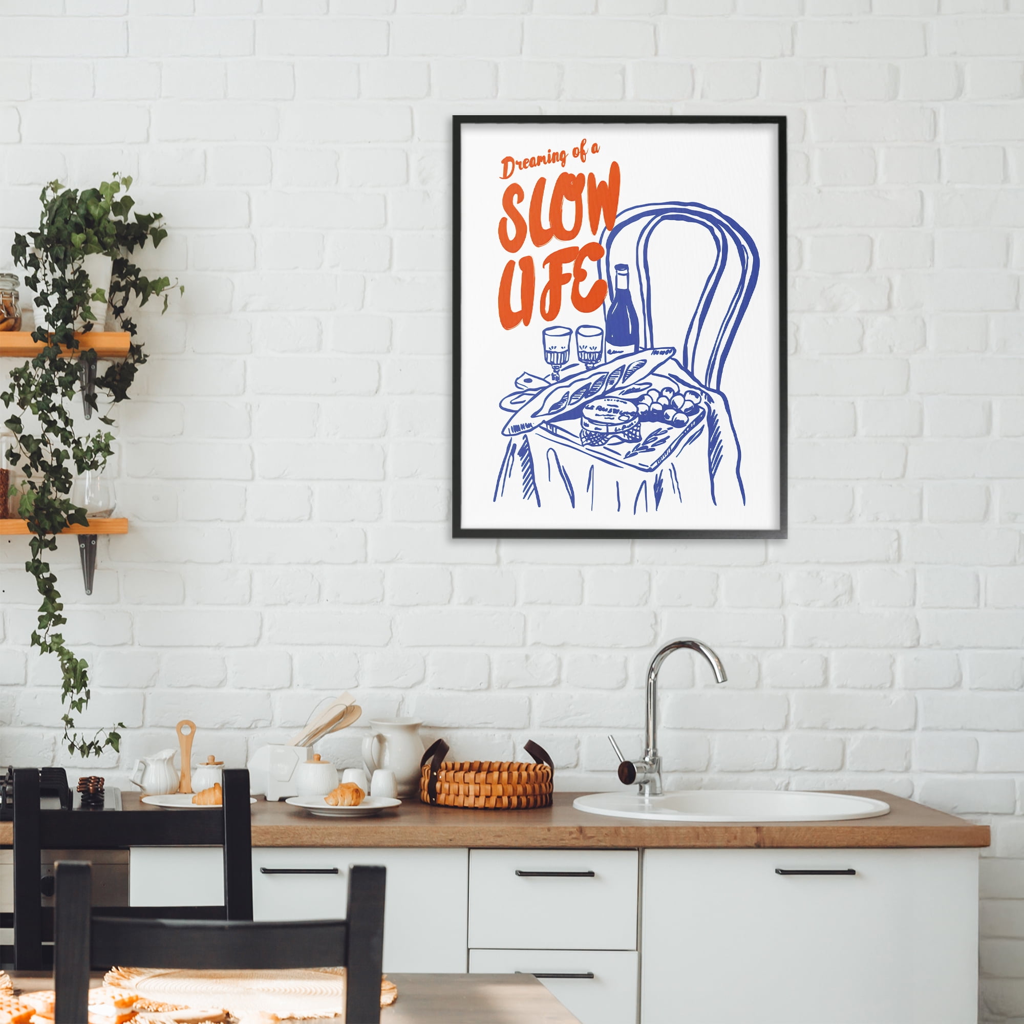 Stupell Industries Dreaming Of A Slow Life Black Framed Giclee Art, design by The Prints Vibe