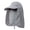 Gray, variant on Sun Hat Removable Mesh Neck Flap for Fishing Gardener Outdoor - Gray