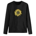 thumbnail image 4 of Pompotops T-shirt Décontracté Imprimé pour Femmes Col Rond Manches Longues Blouse, 4 of 5