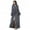 Gray, variant on FRSASU Pajamas Women Solid Thicken Velvet Robe Bathrobe Gown Pajamas Sleepwear Pocket Waistband Navy 8(L)