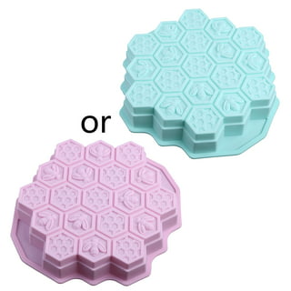 1pc Blue Honeycomb Texture Silicone Protective Sleeve For Water