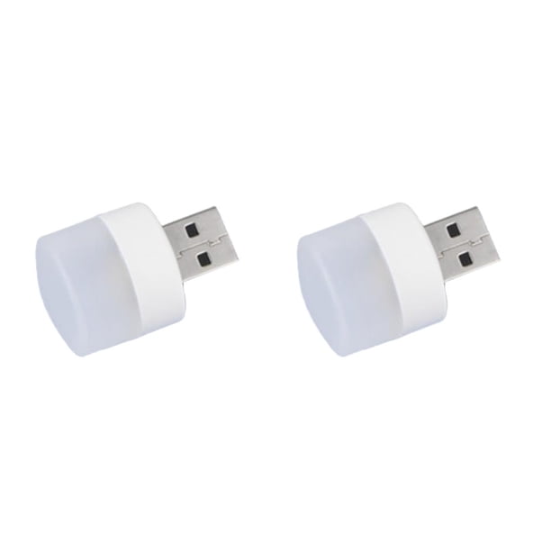 sweethay Lámpara con enchufe USB, dispositivo de iluminación, suministros para el hogar, protección ocular, lámparas de libro, luz de lectura Luz calida 2piezas
