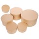thumbnail image 1 of CHICHUMID 6Ud Cajas Redondas Con De Papel Kraft Para Embalaje Y Almacenaje Elegante, 1 of 8