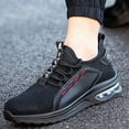 thumbnail image 2 of OwnShoe Steel Toe Work Shoes for Men Women Lightweight Safety Shoes Nonslip Work Sneakers Size 10, 2 of 8