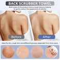 thumbnail image 2 of Bamboo Fiber Exfoliating Back Scrubber Towel, Dual-Sided Deep Clean Body Scrubber for Smooth Skin, 25-Inch Quick-Dry Washcloth, 2 of 5