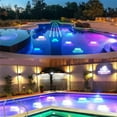 thumbnail image 3 of Submersible LED Lights with Remote RF,Full Waterproof Pool Lights for Inground Pool ,Color Changing Underwater Lights for Ponds Battery Operated (4 Packs), 3 of 10