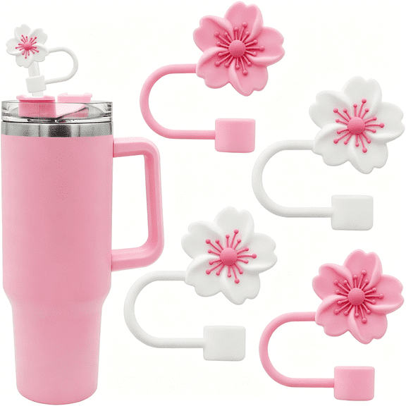 ACDANC Straw Cover Cap,Silicone Straw Topper 10 Mm 0.4 in Reusable Straw Tips Lids,Straw Tip Covers Accessories